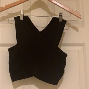 Black crop top